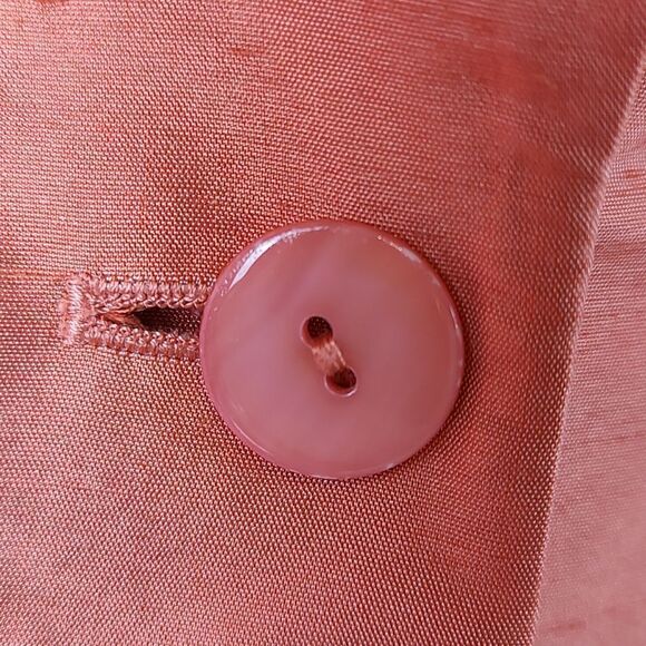 Talbot's Pure Silk One Button Blazer Jacket Size 10 - Picture 5 of 9